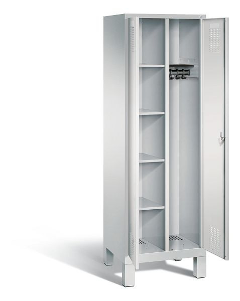 C+P reinigingsmiddelenkast Evolo, H1850xB610xD500mm, kleur: lichtgrijs, 48060-20 S10058