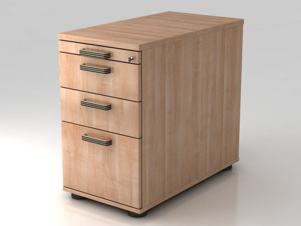 Hammerbacher stabak 80cm, 2 laden, 1 HR, slot, notenhouten handgreep, 42,8x72-76x80 cm, 1/3/3/6 HE, VSC40/N/N/SG