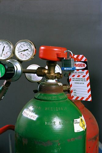 DENIOS gascilinderslot voor gas- en propaangasflessen, 209-737