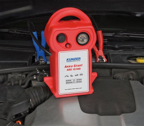 Kunzer accustart, draagbaar, 12V 1.170/440A, ASX 12/440