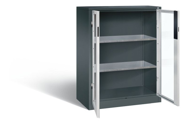 C+P gereedschapskast Acurado, H1200xW930xD500mm, kleur: antracietgrijs/lichtgrijs, verzonken handgreep, 8521-055 S10209