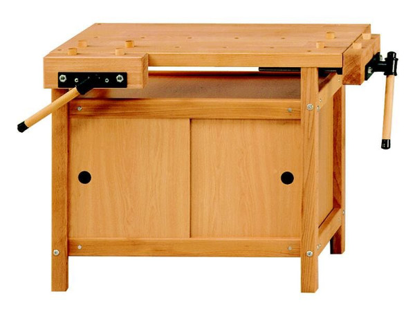ANKE schaafbank inclusief voetverlenging; 920x540x640 / 740 mm; Spanwijdte van alle spantangen 115 mm; met 1 set (8 stuks) houten bankhaken rond, 800.058