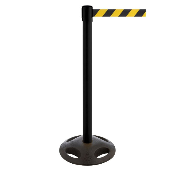Stein HGS HGS personengeleidingssysteem -P-Line Utility-, zwart, zwart/geel diagonaal (gearceerd), met magnetisch bandeindstuk, 12828s-1704