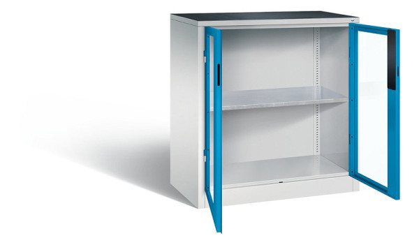 C+P gereedschapskast Acurado, H1000xW930xD500mm, kleur: lichtgrijs/lichtblauw, verzonken handgreep, 8821-0552 S10015