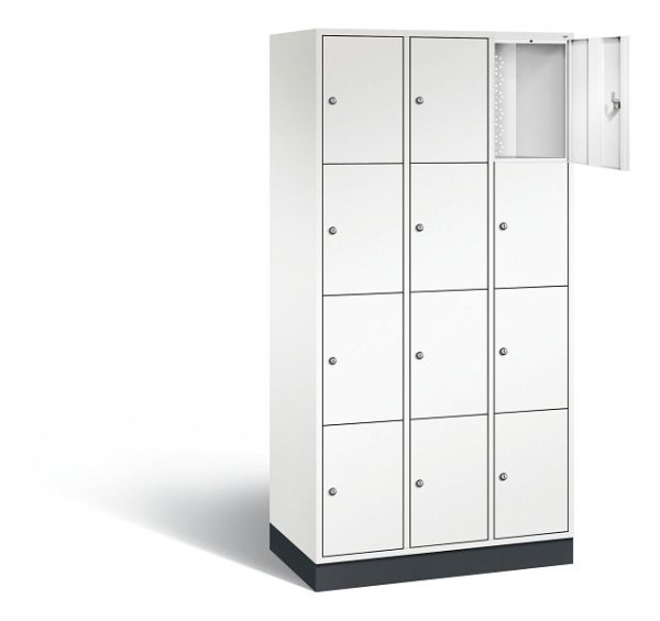 C+P lockerkast Intro, H1950xB920xD490mm, kleur: verkeerswit, 8470-301 S10150