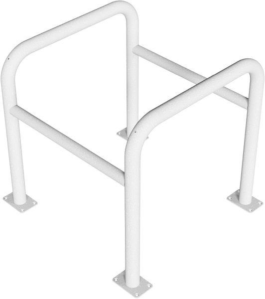 Boom- en kolombescherming, thermisch verzinkt, breedte: 800 mm, diepte: 800 mm, hoogte boven de grond: 800 mm, voor pluggen, 465_068P
