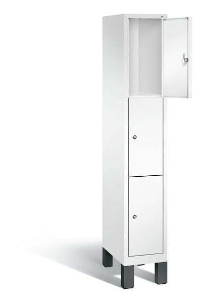 C+P lockerkast Evolo, H1850xB320xD500mm, kleur: verkeerswit, 48010-103 S10098