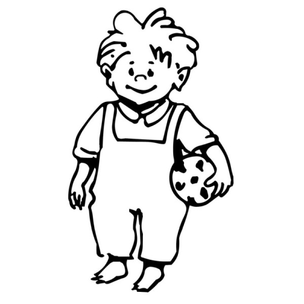 Stein HGS HGS hardschuimbord kinderfiguur met voetbal, zwart-wit, 15099