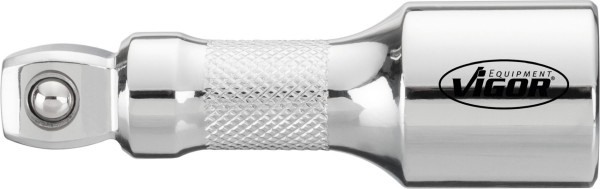 VIGOR zwenkbare verlenging, hol vierkant 12,5 mm (1/2 inch), massief vierkant 12,5 mm (1/2 inch), 75 mm, V4318