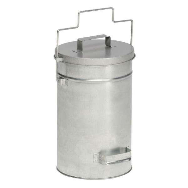 Stein HGS HGS afvalbak -Cubo Alano- met schuifdeksel en draaggreep, geel gecoat, 16002