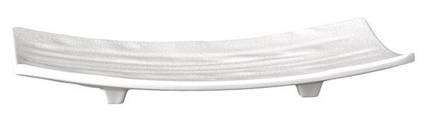APS dienblad, sushibord -ZEN-, 22 x 12 cm, hoogte: 3 cm, melamine, zwart, stone look, 83740