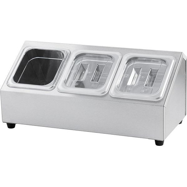 Stalgaststandaard voor gastronormbakken - 3 x GN 1/6 (150 mm), KK0802016