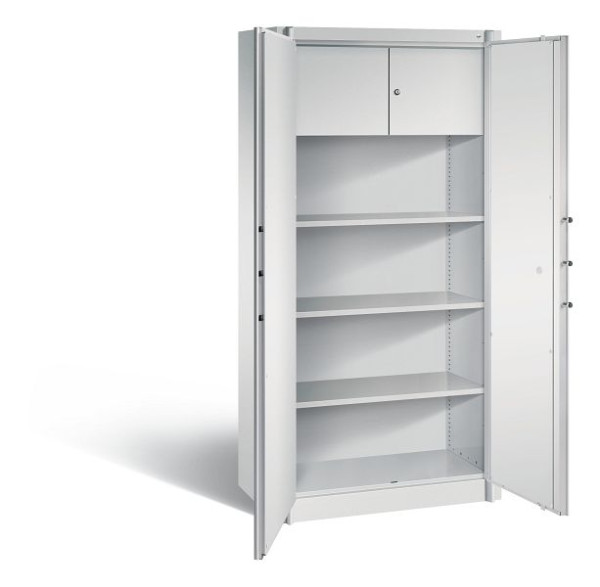 C+P brandwerende kast Certos, H1950xW930xD500mm, kleur: lichtgrijs, dagschoot, 4 OH, 1170-100 S10000