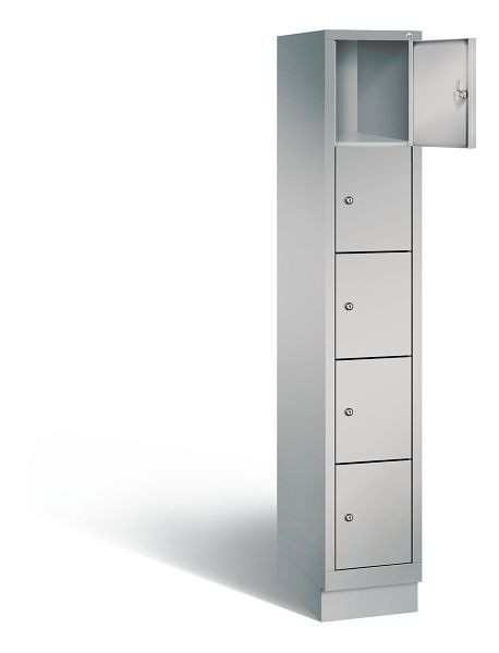 C+P lockerkast Evolo, H1800xB320xD500mm, kleur: wit aluminium, 48020-105 S10003