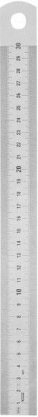 Vogel Germany stalen meetlat, mat verchroomd, 1000 x 18 x 0,5 mm, 1001240100