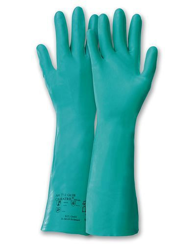 KCL chemicaliënbeschermingshandschoenen Camatril, nitril, categorie III, 30 cm lang, maat. 8, VE: 10 paar, 158-201