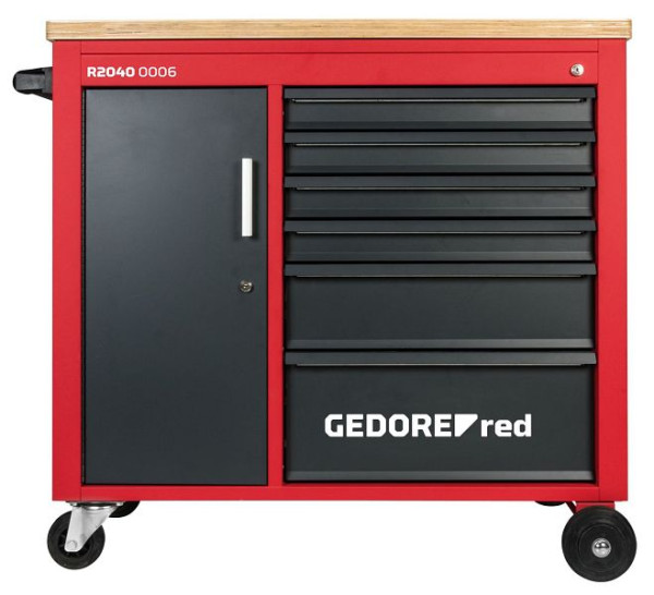 GEDORE rode werkplaatswagen MECHANIC Plus met 6 laden 988x431x935, 3301818