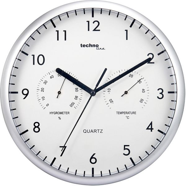 Technoline quartz wandklok, kunststof, afmetingen: Ø 26 cm, WT 650