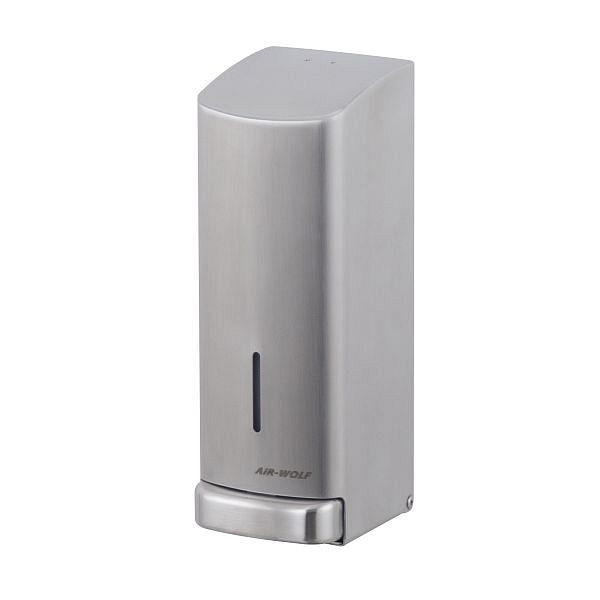 Air Wolf zeepdispenser, Alpha-serie, H x B x D: 289 x 102 x 124 mm, geborsteld roestvrij staal, 60-142