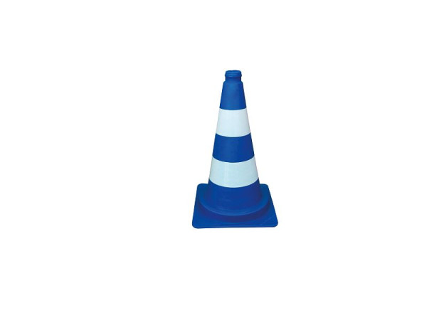 Schake verkeerskegels daglicht, blauw/wit, hoogte: 500 mm, 3L500B