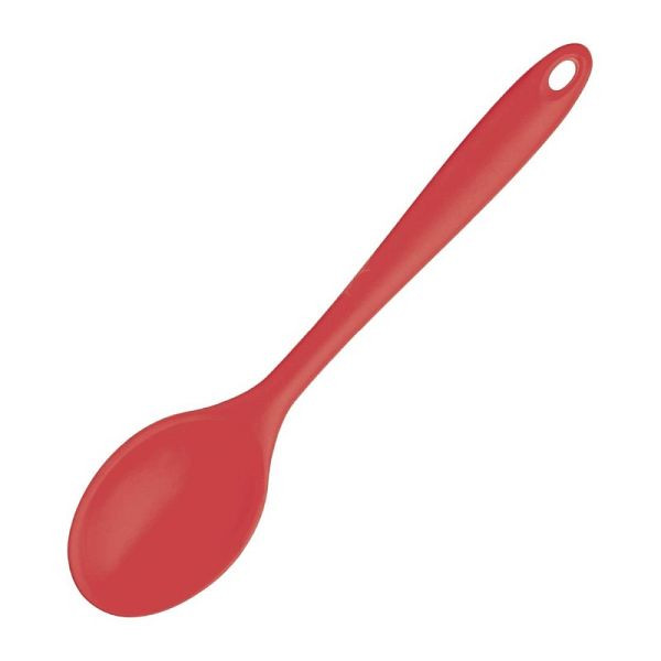Vogue siliconen kooklepel rood 27cm, GL350