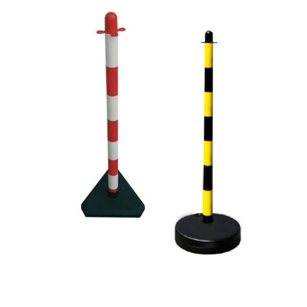 Stone HGS kettingpaal -Cloud-, driehoekige voet (SL 300mm), gevulde voet, paal geel/zwart, 4040kbs