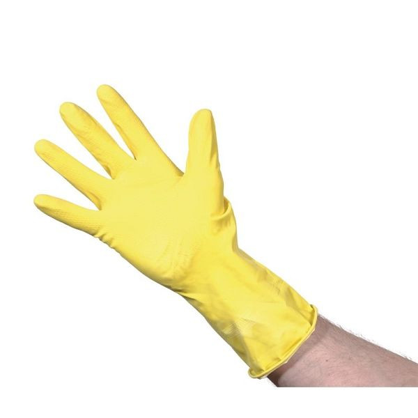 Jantex huishoudhandschoenen geel S, CD793-S