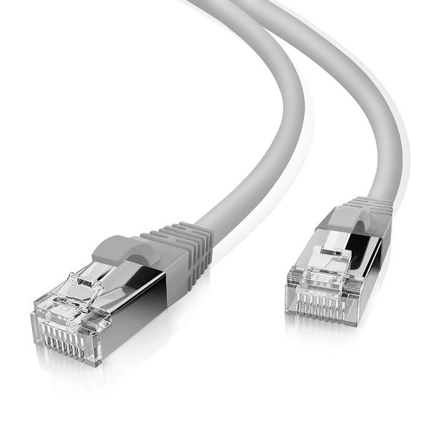 Helos patchkabel SF/UTP Cat 5e grijs 2,0m, 117796