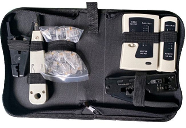Helos netwerktechnologie gereedschapset, 6 in 1, met tas, 304270