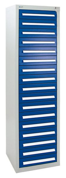 stumpf ladekast serie T-100 / 35-5, RAL 7035/5010, 17 laden (17 x 100 mm), 8155174
