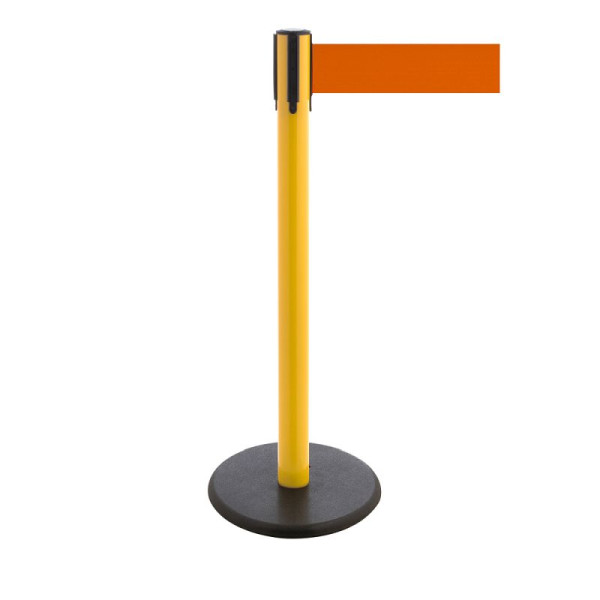 Stein HGS HGS personengeleidingssysteem -P-Line Premium-, geel, oranje, met riemeindstuk (standaard), riemlengte: 3,8 m, 34241e-2202