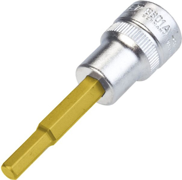 Hazet Schroevendraaier dop, hol vierkant 10 mm (3/8"), zeskant dop profiel, 3/16", 8801A-3/16