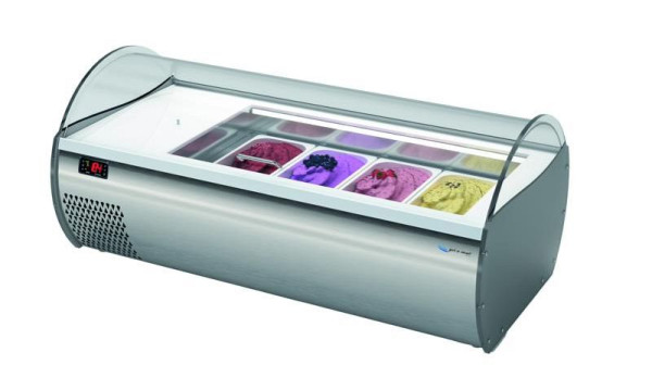 gel-o-mat Counter-Top Eisvitrine, Modell Icecounter 4, 8x2,5 oder 4x5/7 Liter, 2795.4