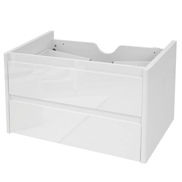 Mendler HWC-B19 badmeubel, badmeubel, hoogglans Soft-Close 50x80cm, wit, 57628