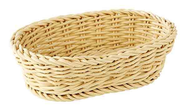APS mand, ovaal, 19 x 12 cm, hoogte: 6 cm, polypropyleen, lichtbeige, -PROFI LINE-, 50624