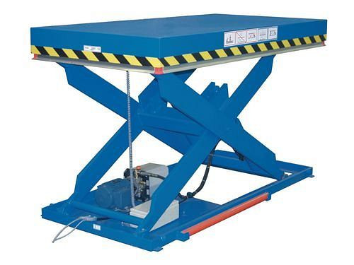 DENIOS heftafel HTE 6-1000, met losse schaar van vlakstaal, 230 x 125 cm, draagvermogen 1000 kg, 136761