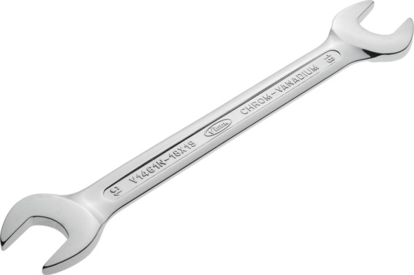 VIGOR dubbele steeksleutel, buitenzeskant profiel, 18 x 19 mm, V1461N-18X19
