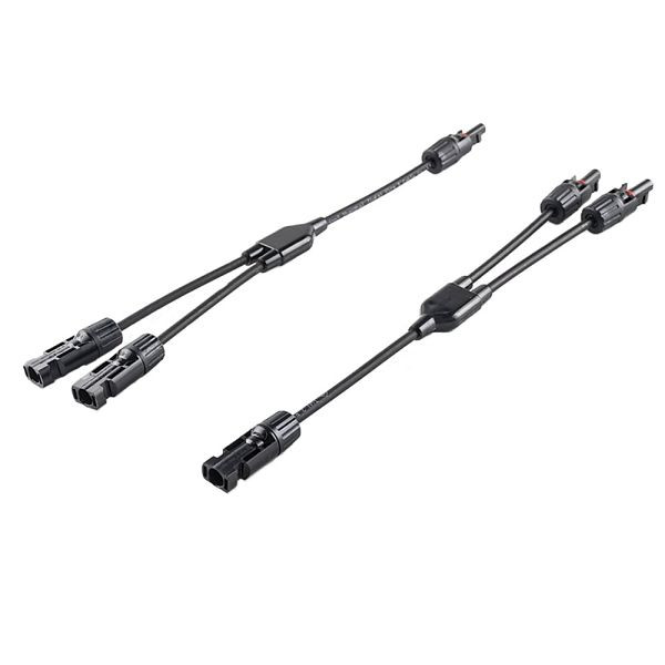Offgridtec 2-voudige stekkerdoos Y-connector inclusief kabelverlenging (paar), 8-01-010337