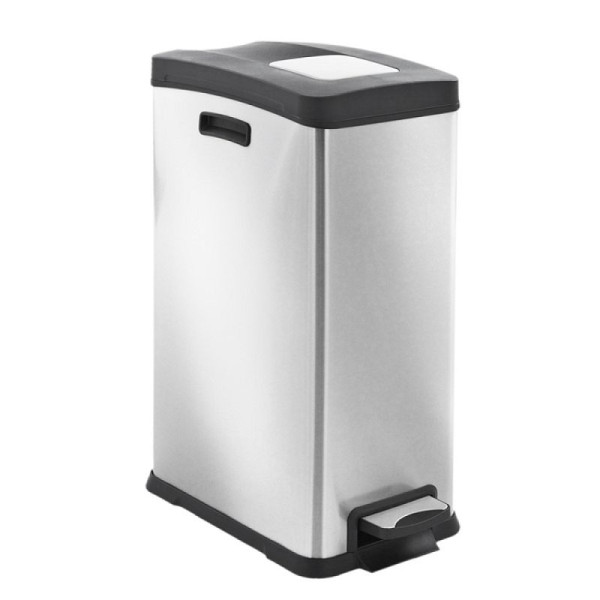 Stein HGS HGS afvalbak -Rejoice Two- EKO, met pedaal, 60 liter / 636x495x459mm / 2 stuks, 18297