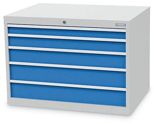 Bedrunka + Hirth ladekast, diepte 736 mm, R 36-24, 1005 x 736 x 719 mm, paneelhoogte in mm: 1x75, 1x100, 1x125, 2x150, 170 / 1112V10