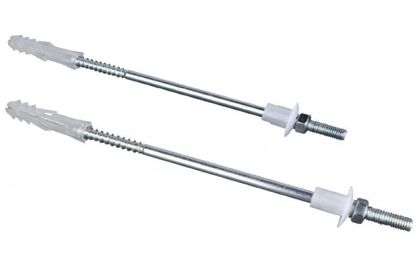 Marley stokschroef M8 voor buisklem inclusief pluggen, 2 stuks, 250 mm, 318530