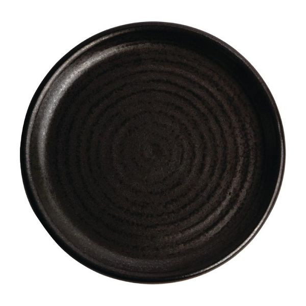 Olympia canvas rond bord met smalle rand 18cm, VE: 6 stuks, FA316