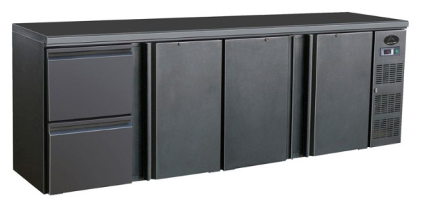 A&S Polarny flessenkoeltafel, 698L, 3 deuren / 2 laden, BBC420