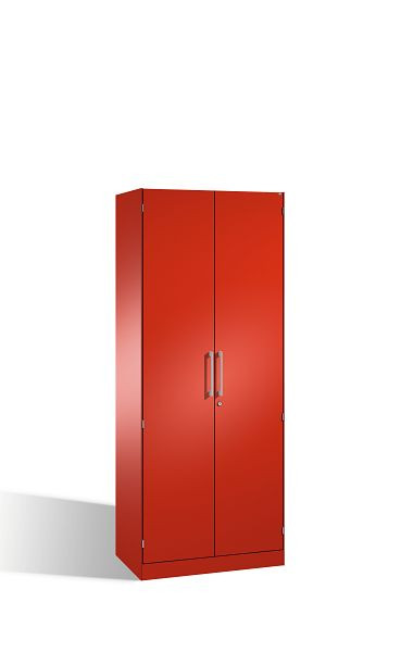 C+P vleugeldeurkast Asisto, H1980xB800xD435mm, kleur: vuurrood, beugelgreep, 5 FH, 141003-000 S10165