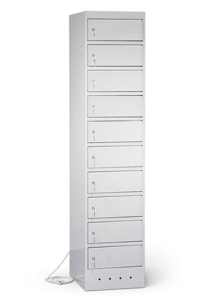 KEMMLIT laptopkast met 10 vakken, lichtgrijs 7035, 100499