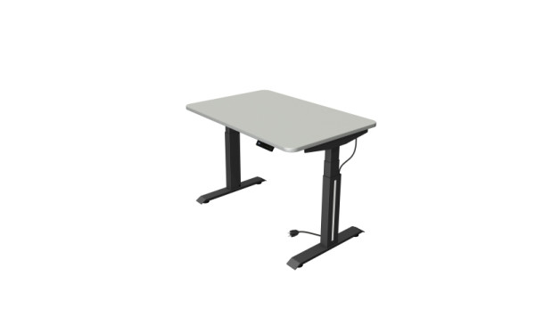 Kerkmann Move Professionele zit-/statafel, B 1200 x D 800 mm, elektrisch in hoogte verstelbaar van 640-1290 mm, lichtgrijs, 10070411