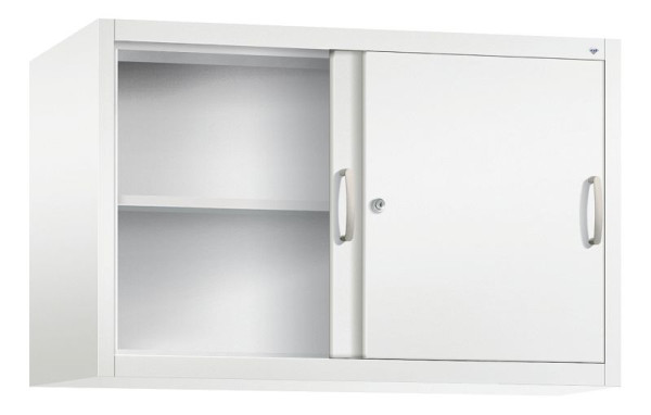 C+P bovenkast Acurado, H790xB1200xD500mm, kleur: verkeerswit, beugelgreep, 2 niveaus, 2055-00 S10088