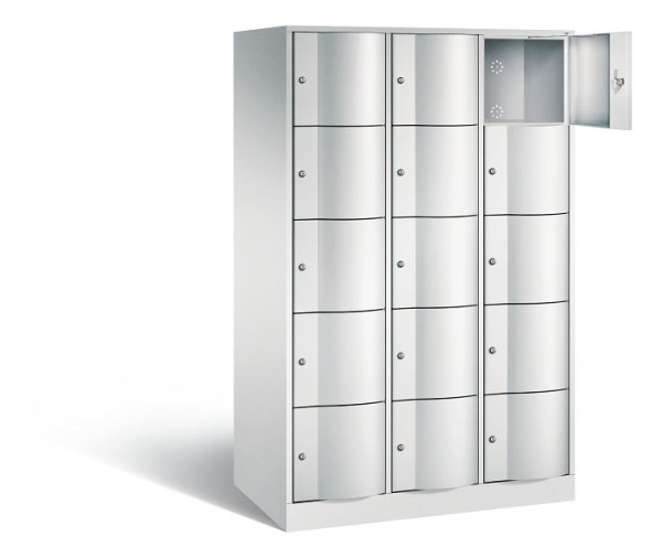C+P XL lockerkast Resisto, H1950xB1148xD640mm, kleur: lichtgrijs, 8570-373 S10022