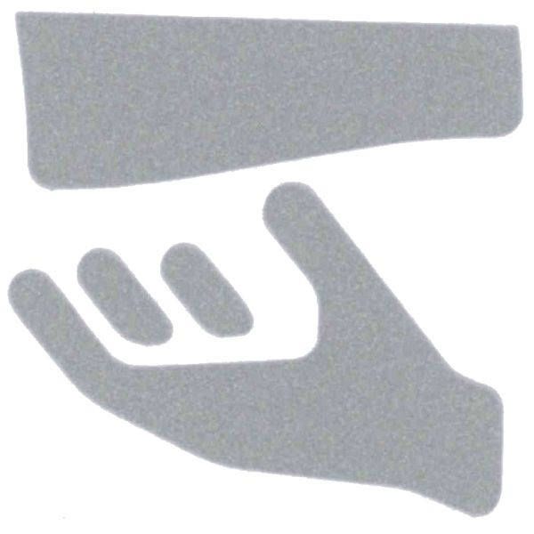 Wagner EWAR pictogram "papier" zilver, zelfklevend, 924559