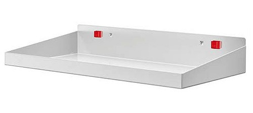 Bedrunka + Hirth stalen plank met opstaande rand, afmetingen in mm (BxD): 490 x 243, 03.87.431